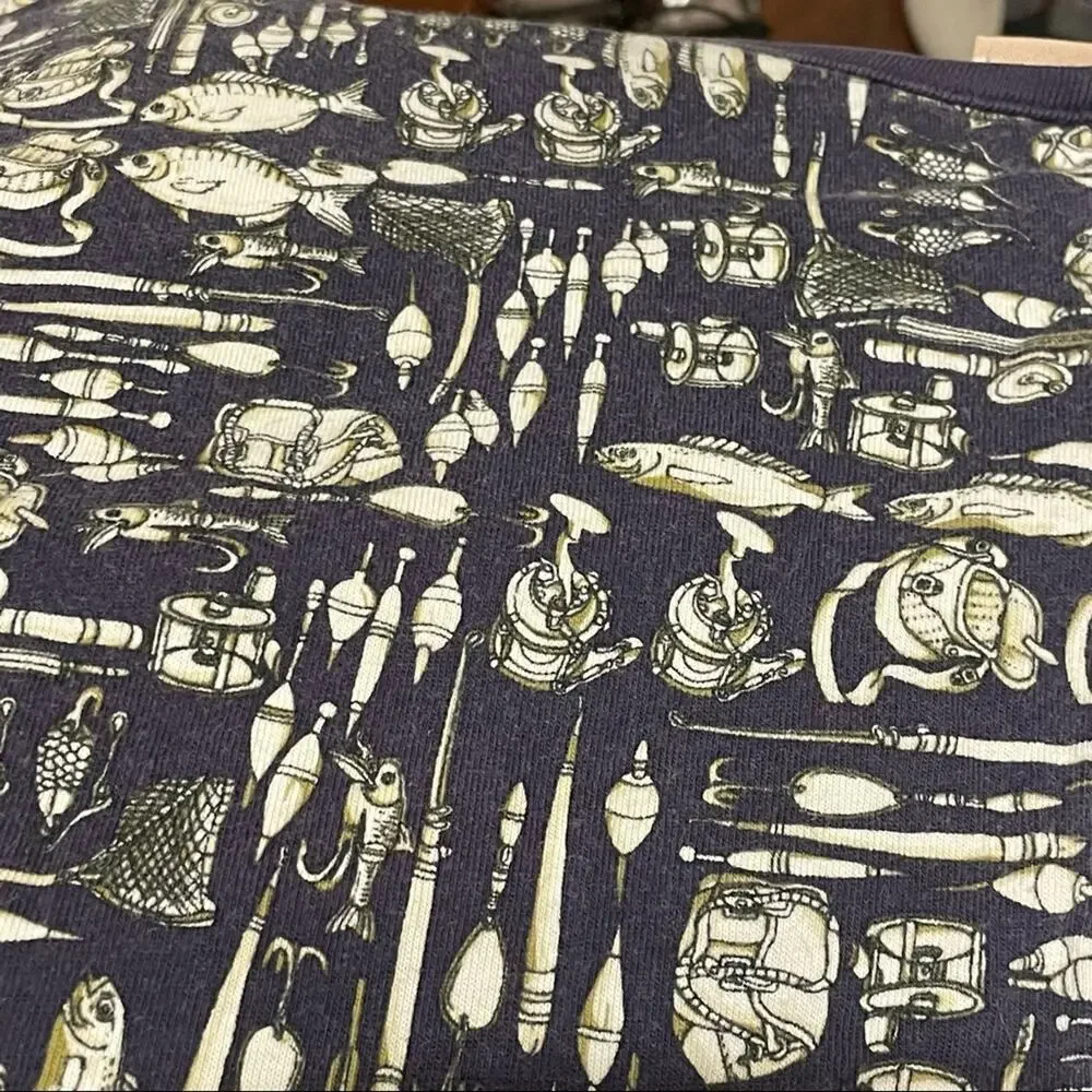 Men's‎ Woolrich Fishing Patterned T-shirt